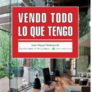 Vendo Todo Lo Que Tengo. Elizabeth Subercaseaux.