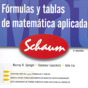 Manual De Fórmulas Y Tablas De Matemáticas