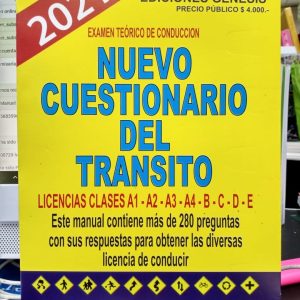 Nuevo cuestionario del transito 2021